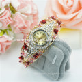 Último diseño de moda clásico de lujo Rhinestone Bangle Watch para las mujeres B048